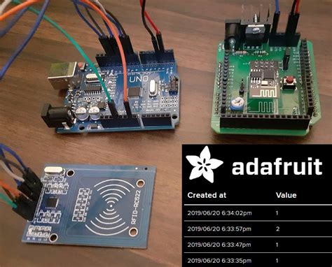 RFID Based Attendance System using Arduino and Adafruit